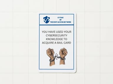 Blue bail card deck