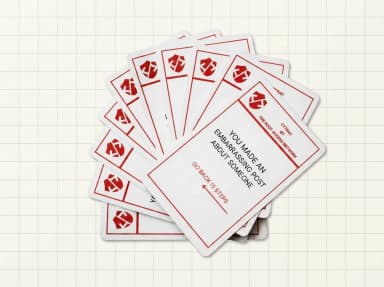 Red threat card deck